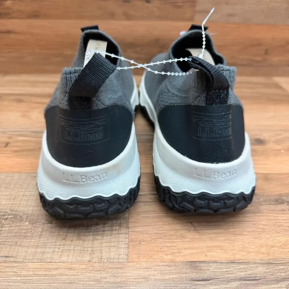 LL Bean women size 11 Slip-On Knit Casual Sneaker - Gray
